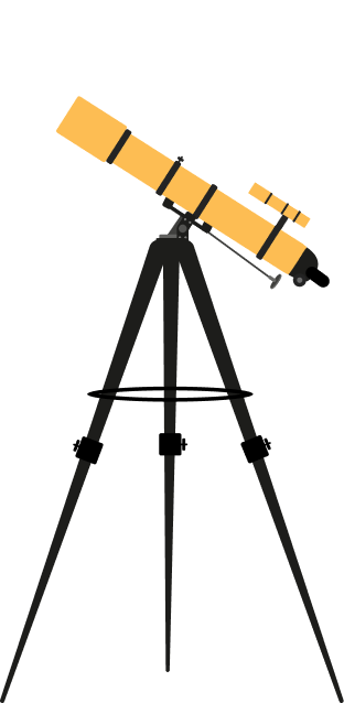 Telescopio su treppiede